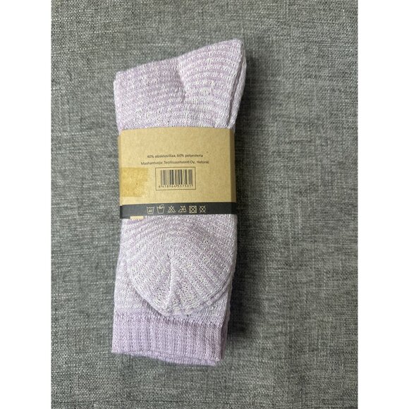 4 Pairs Alpakkavilla Alpaca Wool Blend Socks Koko Womens Size US 9-11 Lavender - Picture 2 of 3